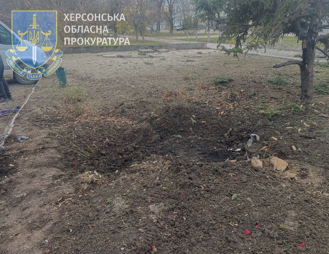 Последствия обстрела Херсонщины Последствия обстрела Херсонщины