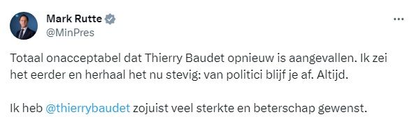 Марк Рютте назвал инцидент "совершенно неприемлемым"