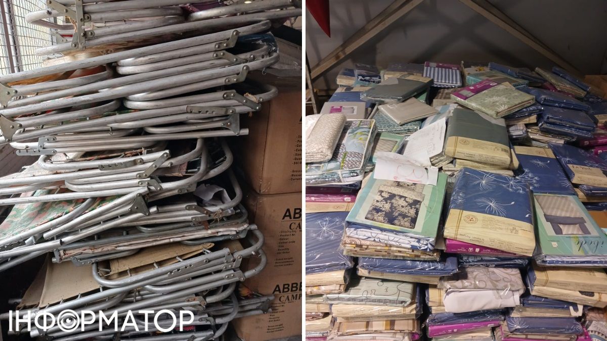 На базі виявлено близько 200 тонн матеріальних цінностей На базі виявлено близько 200 тонн матеріальних цінностей