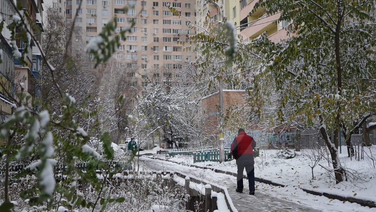 Снег в Киеве