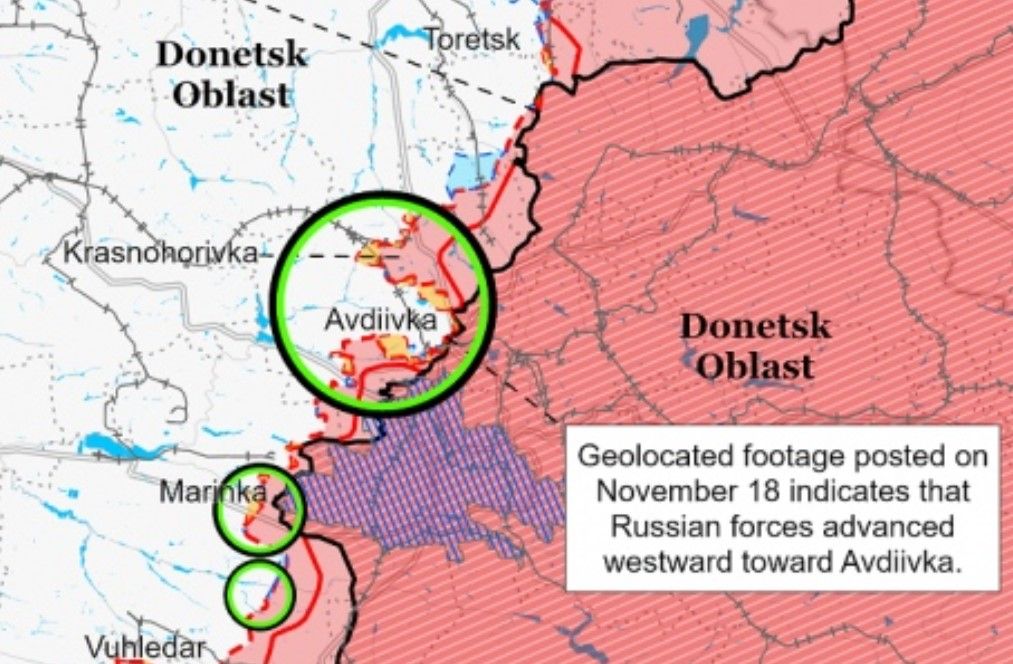 Актуальная карта боевых действий от ISW Актуальная карта боевых действий от ISW