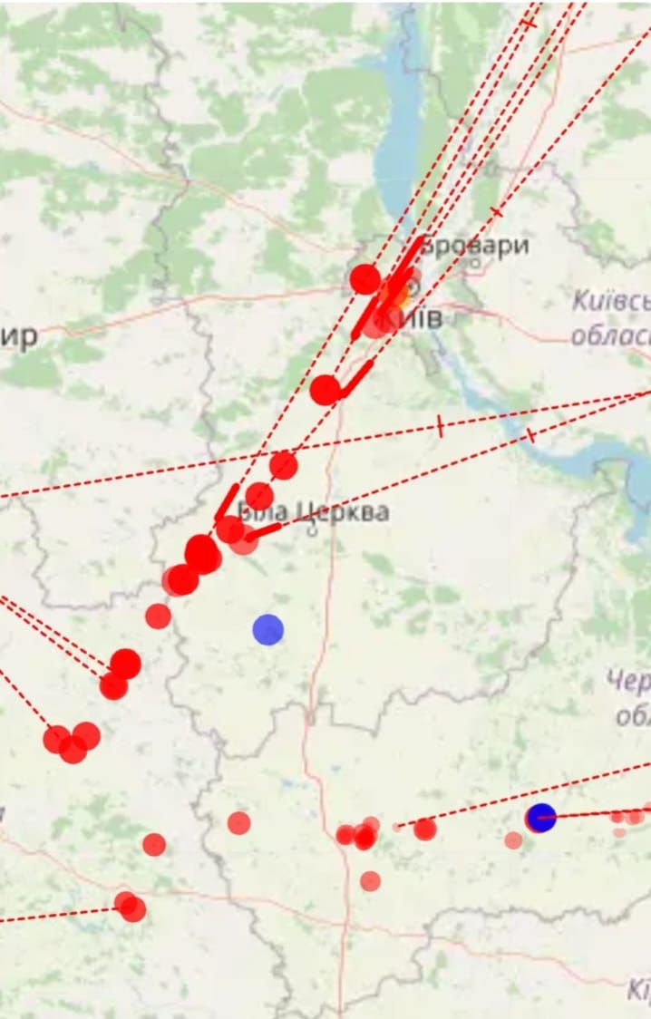 Вигляд системи побудови вектору польоту Вигляд системи побудови вектору польоту