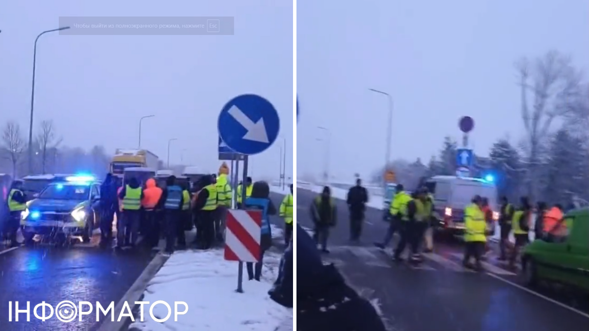 Водители, Польша, протест