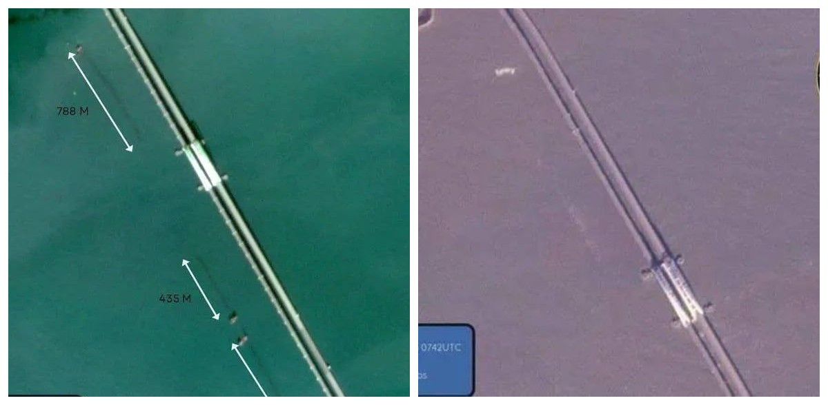 Стало легше атакувати: у Криму шторм знищив захисні споруди біля Керченського мосту 1