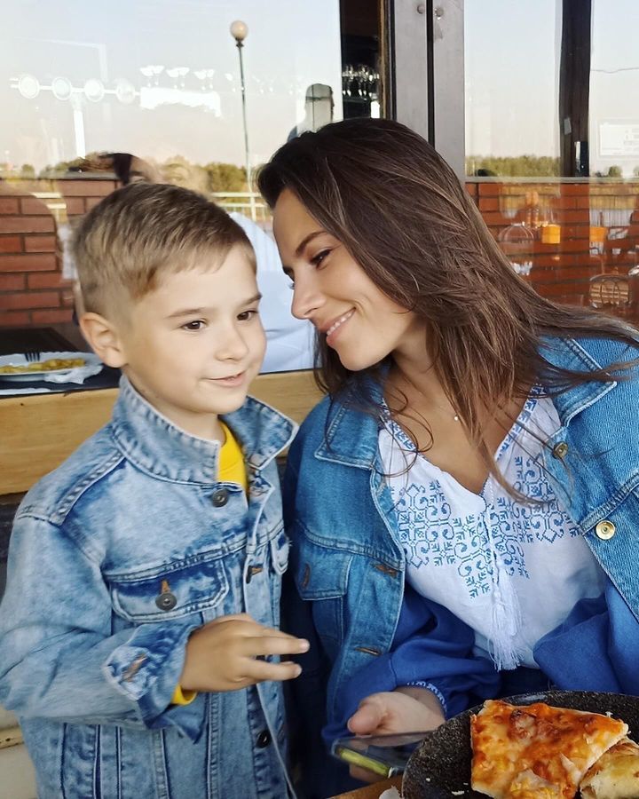 Із сином Максимом