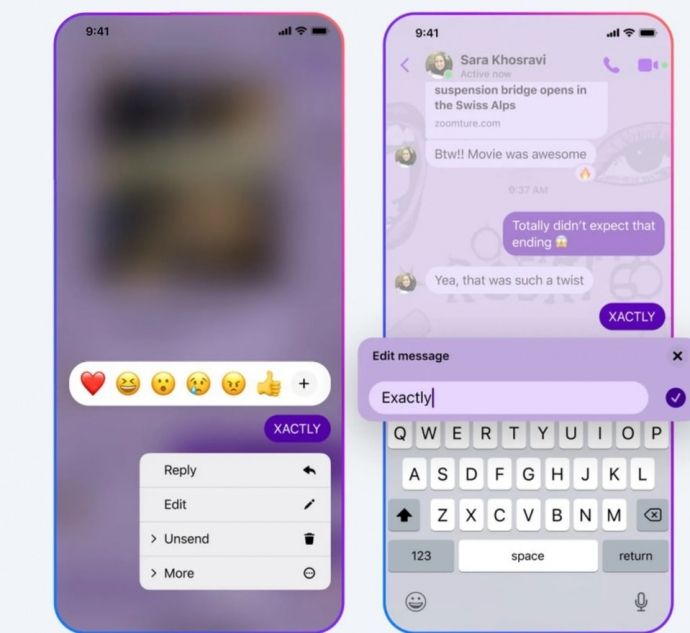 Редагування зображень у застосунку Messenger Редагування зображень у застосунку Messenger