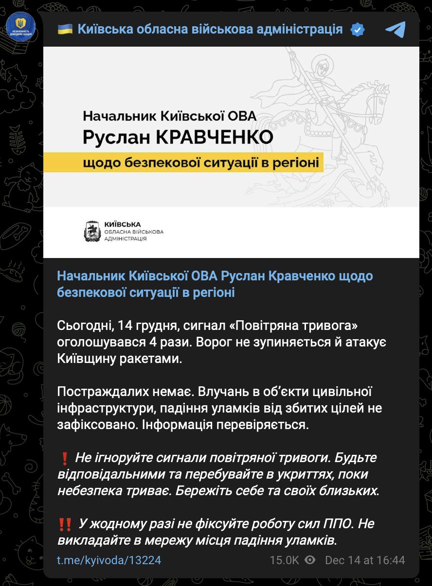 Повідомлення КОВА Повідомлення КОВА