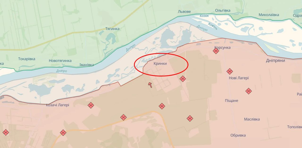 Росіянам там “припікає”: яка ситуація у селищі Кринки, яке часто згадував путін 1