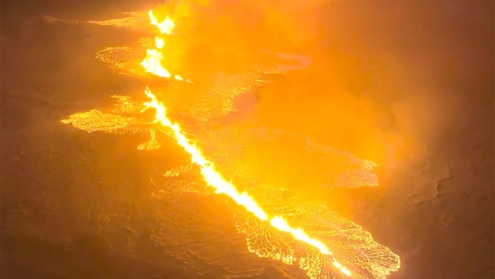 Извержение вулкана в Исландии