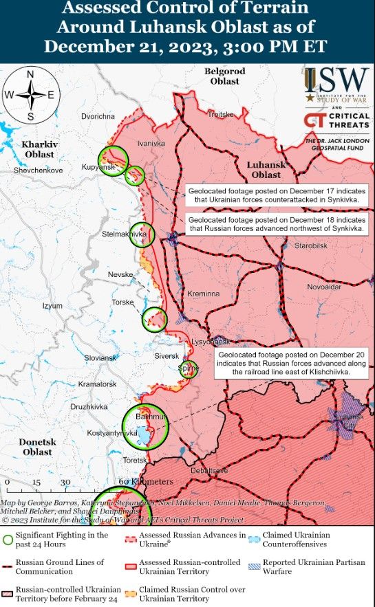 Основні напрямки ударів росіян сьогодні - Луганська та Донецька області Основні напрямки ударів росіян сьогодні - Луганська та Донецька області