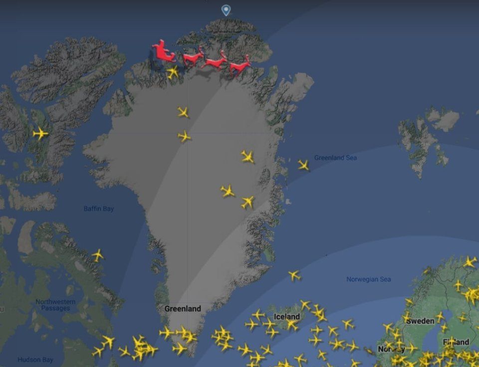 Санта Клаус вже в дорозі: ресурс Flightradar почав відстежувати його маршрут 1