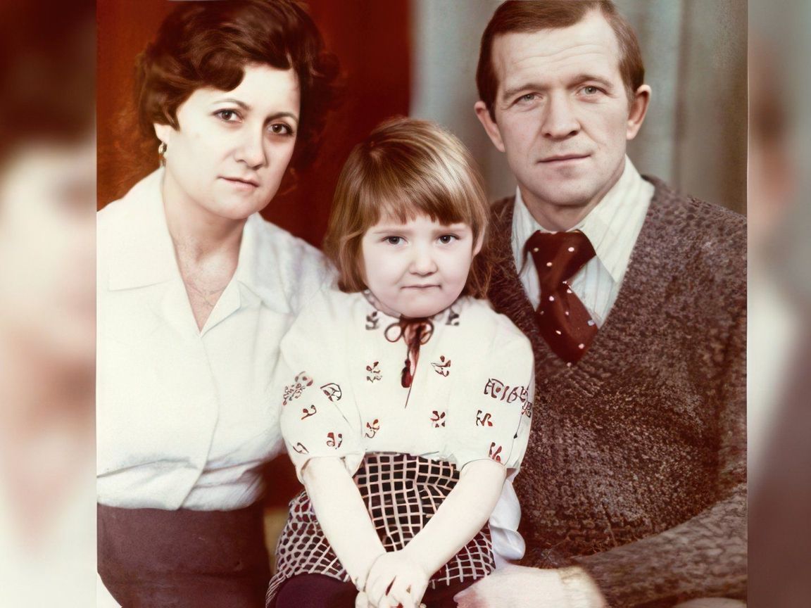 Могилевская с родителями Могилевская с родителями