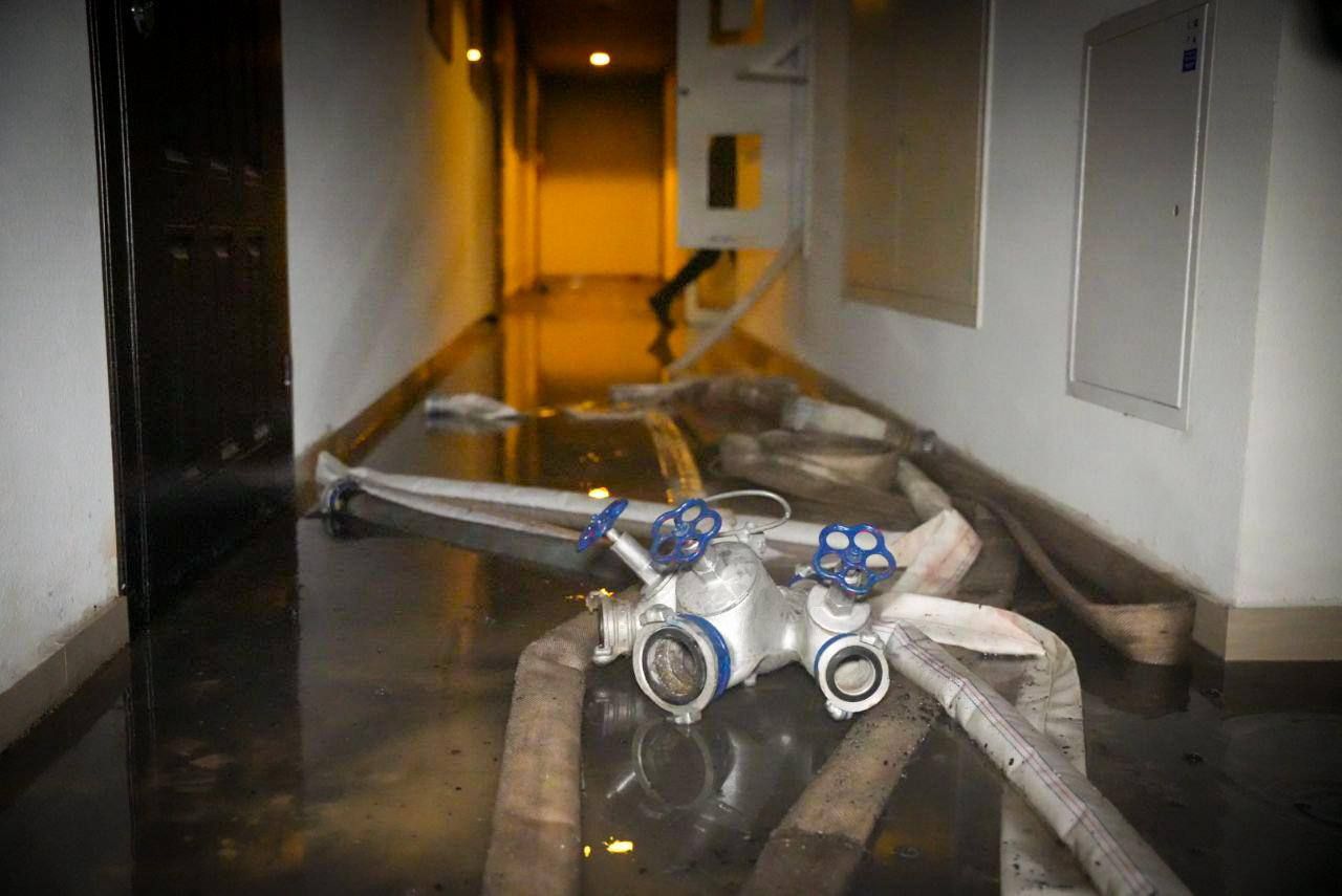 Вогнеборці оперативно гасили займання на місці влучань Вогнеборці оперативно гасили займання на місці влучань