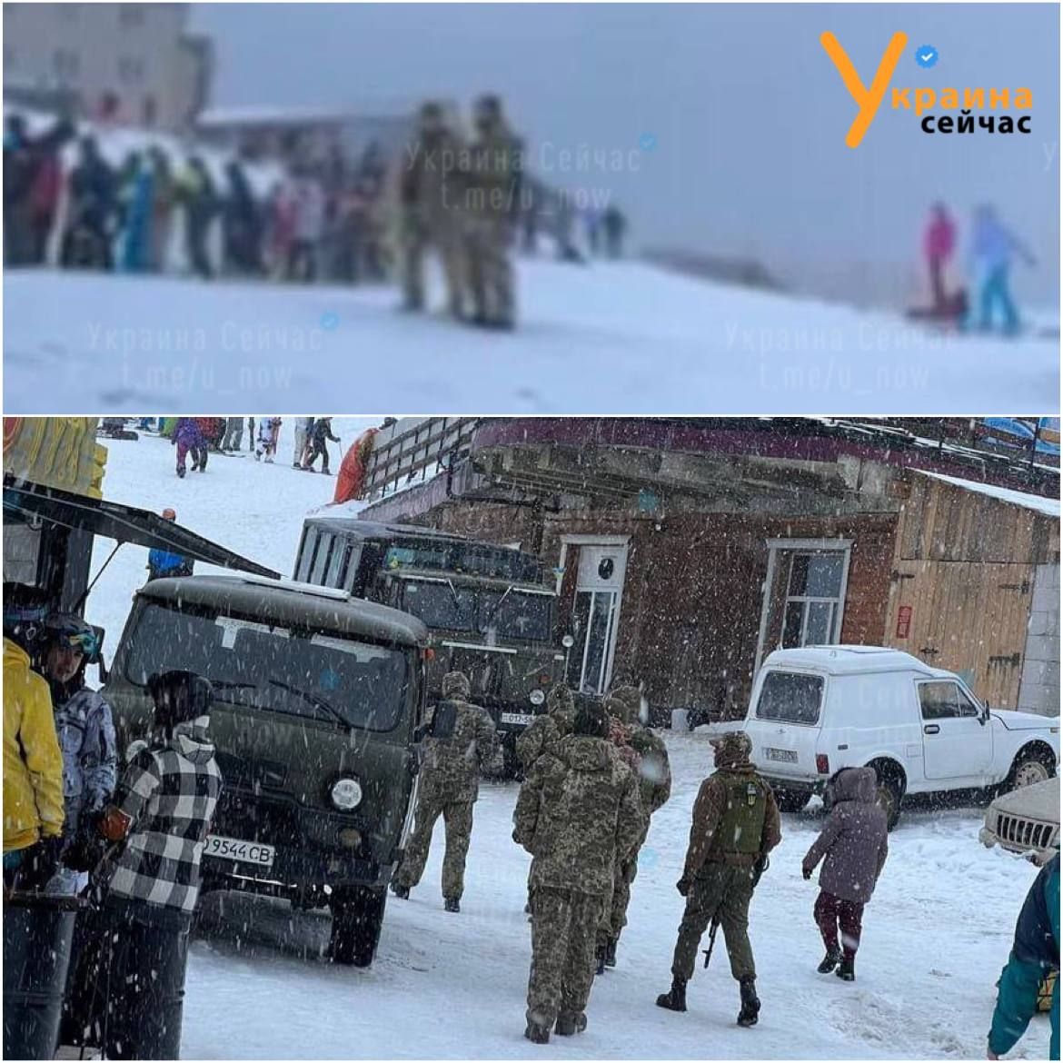 Работники ТЦК приехали 1 января на горнолыжный курорт Драгобрат - фото 1