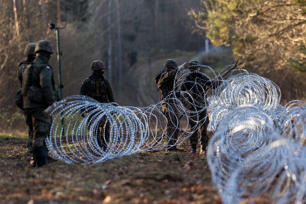 Польские военные укрепляют границу с Калининградом. Фото: Getty Images Польские военные укрепляют границу с Калининградом. Фото: Getty Images