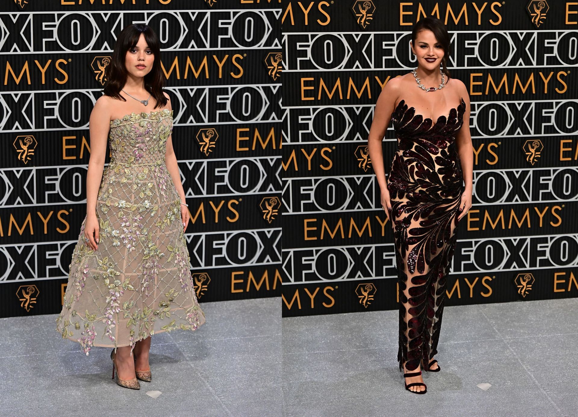 Дженна Ортега (слева) и Селена Гомес