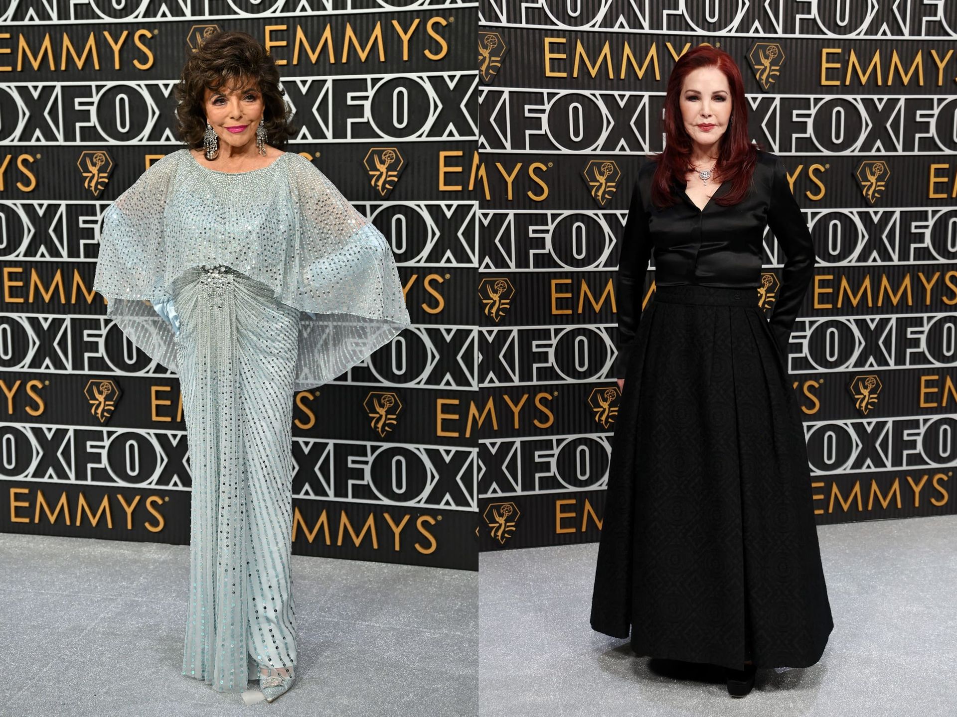 Джоан Коллинз (слева) и Присцилла Пресли