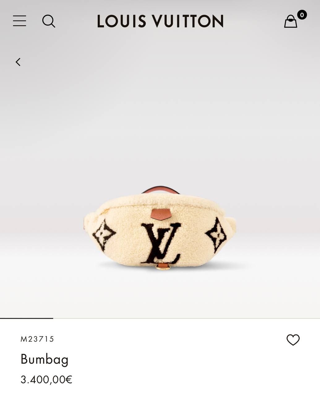 Европейские магазины LV предлагают Teddy Bumbag за 3,4 тысяч евро Европейские магазины LV предлагают Teddy Bumbag за 3,4 тысяч евро