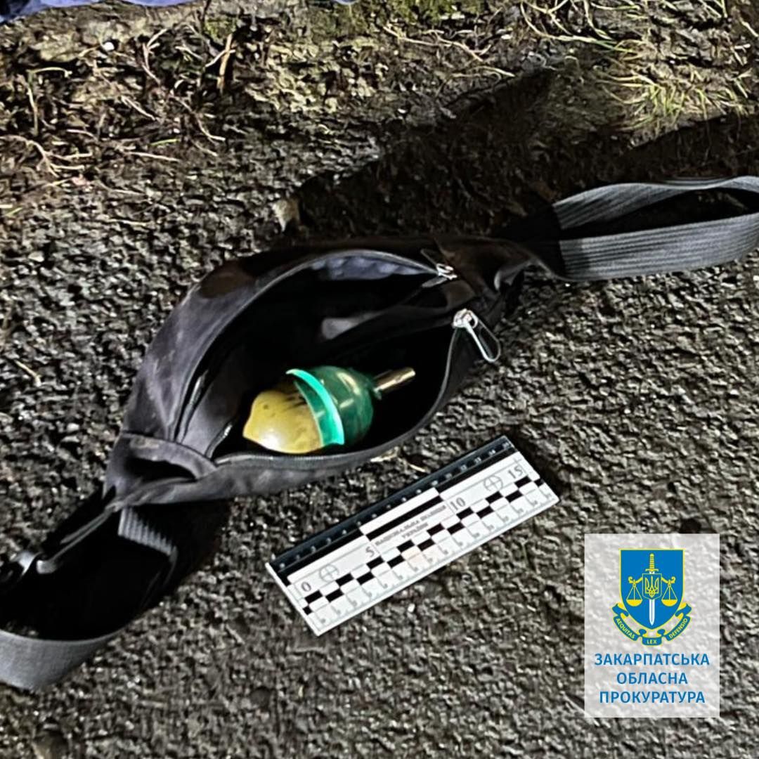 Граната, яку знайшли в чоловіка Граната, яку знайшли в чоловіка