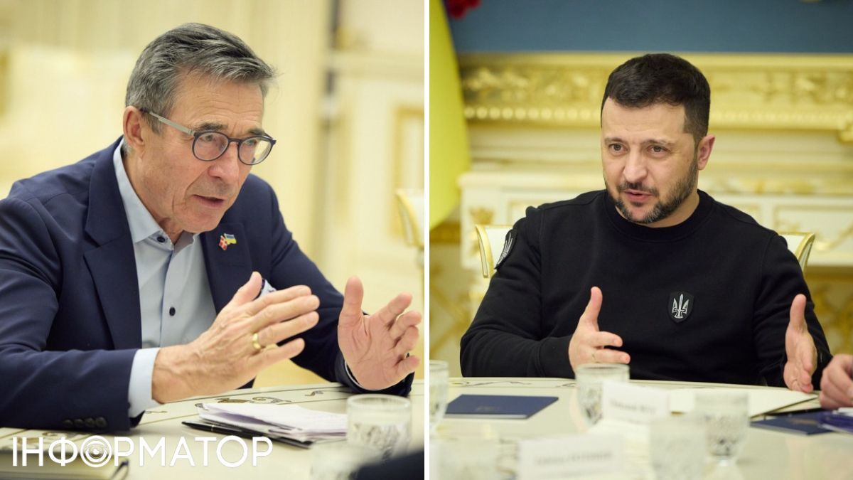 Владимир Зеленский встретился с бывшим Генеральным секретарем НАТО Андерсом Фогом Расмуссеном 1