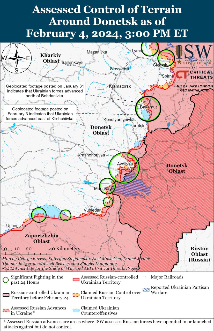 Карта боїв в районі Мар'їнки Карта боїв в районі Мар'їнки