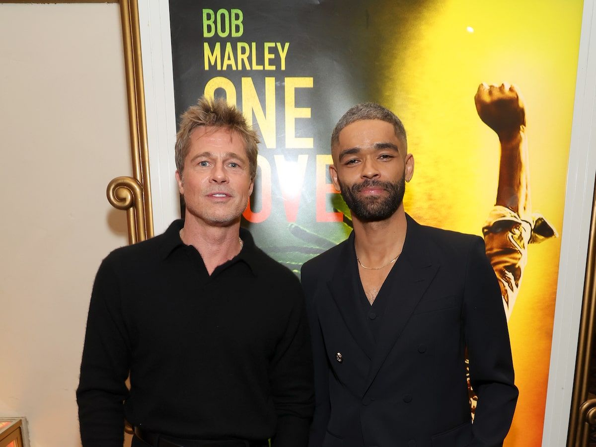 Брэд Питт и Кингсли Бен-Адир, исполнивший роль Боба Марли Брэд Питт и Кингсли Бен-Адир, исполнивший роль Боба Марли