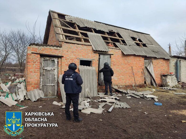 Наслідки атаки росіян по мирних селищам Харківщини Наслідки атаки росіян по мирних селищам Харківщини