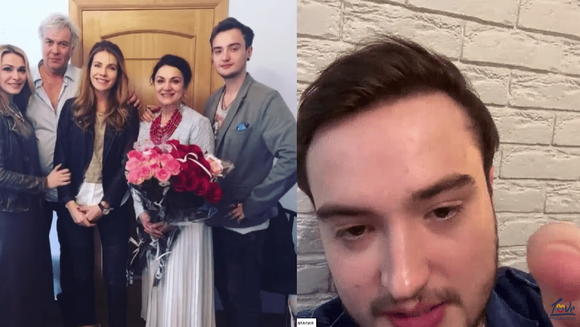 В'яеслав (зліва) та Антоніна (в центрі) з батьками В'яеслав (зліва) та Антоніна (в центрі) з батьками