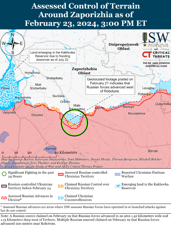 ЗСУ не дали просунутись окупантам біля Авдіївки, Роботиного та в районі Кринок - ISW 4