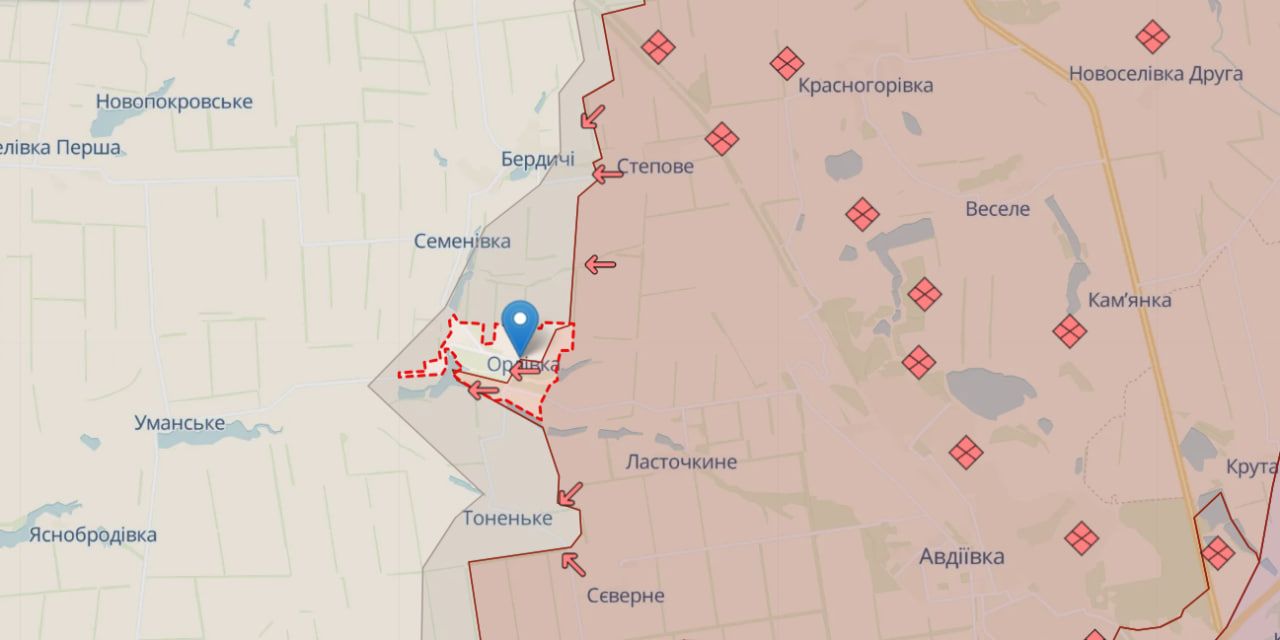 Орловка на карте Орловка на карте