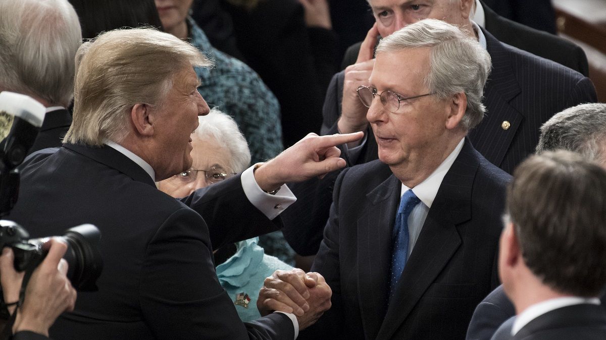 Дональд Трамп и Митч Макконнелл. Фото Getty Images Дональд Трамп и Митч Макконнелл. Фото Getty Images