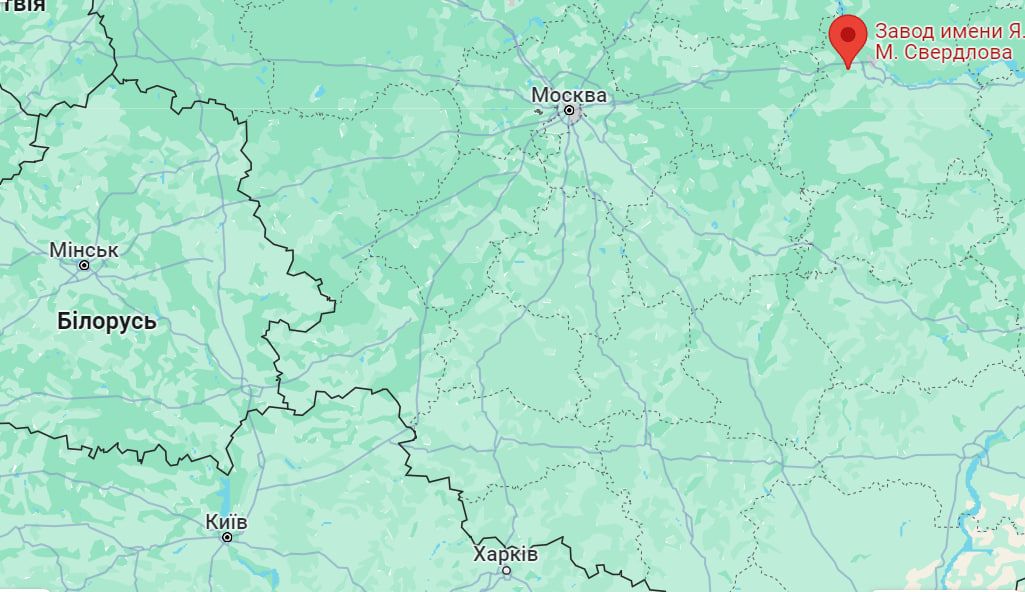 Завод імені Свердлова на карті Завод імені Свердлова на карті