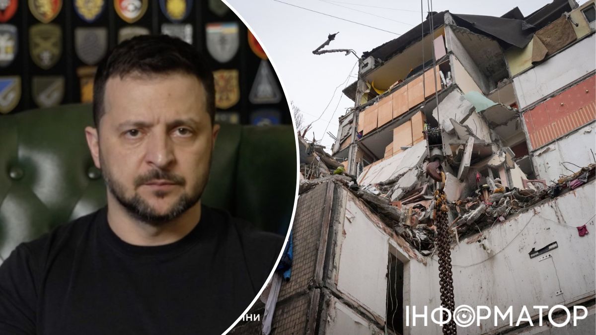 Володимир Зеленський і наслідки удару по Одесі