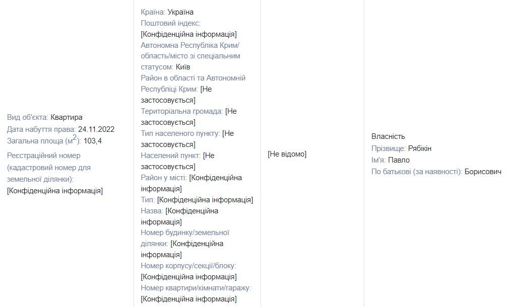 Из декларации Павла Рябикина Из декларации Павла Рябикина