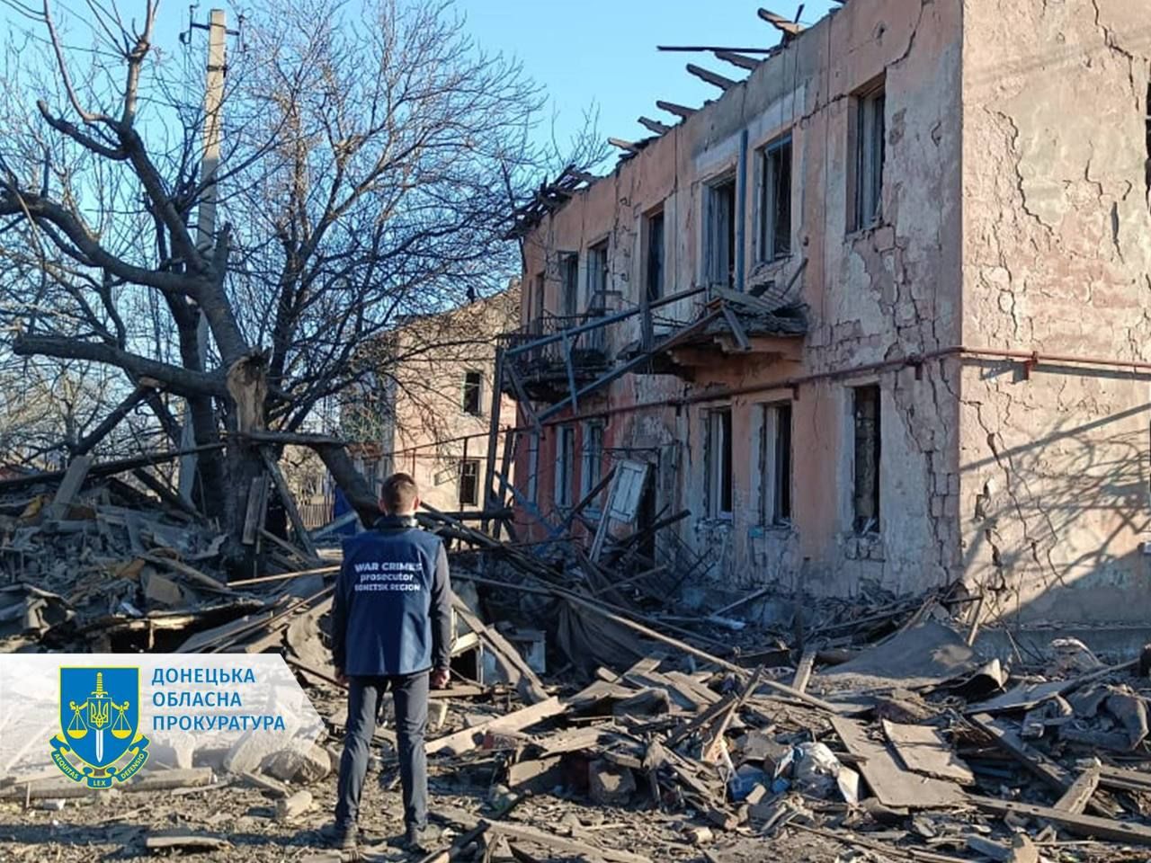 Последствия российских обстрелов. Фото: Офис Генпрокурора Последствия российских обстрелов. Фото: Офис Генпрокурора