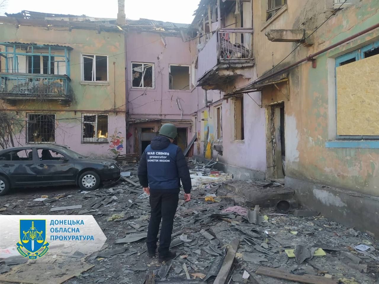 В общей сложности повреждены 32 дома. Фото: Офис Генпрокурора В общей сложности повреждены 32 дома. Фото: Офис Генпрокурора