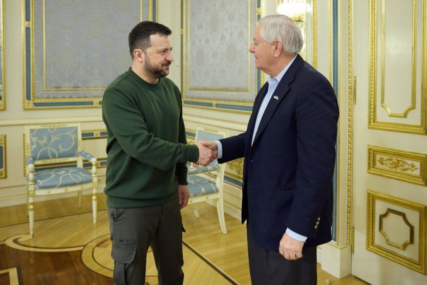 Сенатор Грэм и президент Зеленский Сенатор Грэм и президент Зеленский