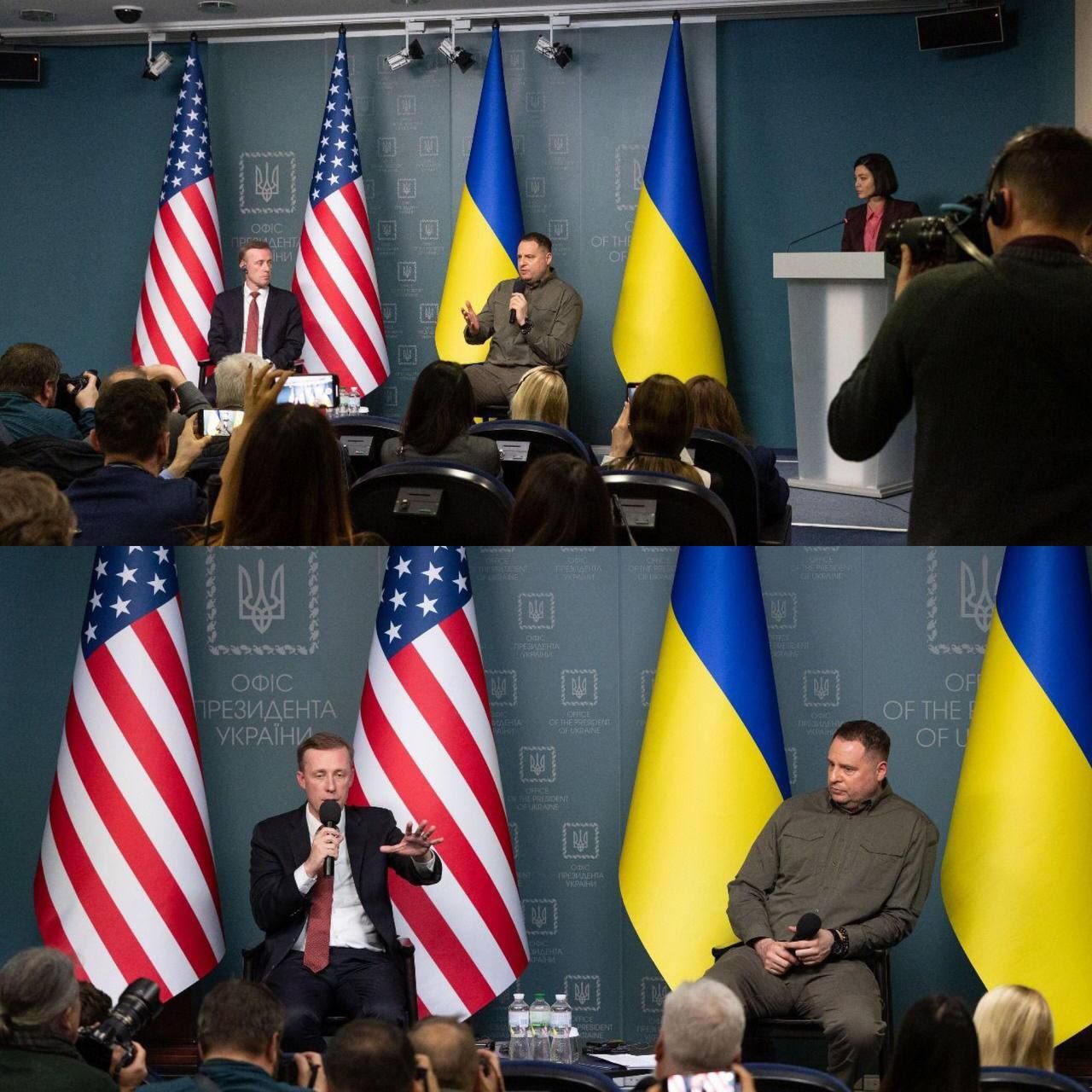 Брифінг Андрія Єрмака і Джейка Саллівана Брифінг Андрія Єрмака і Джейка Саллівана