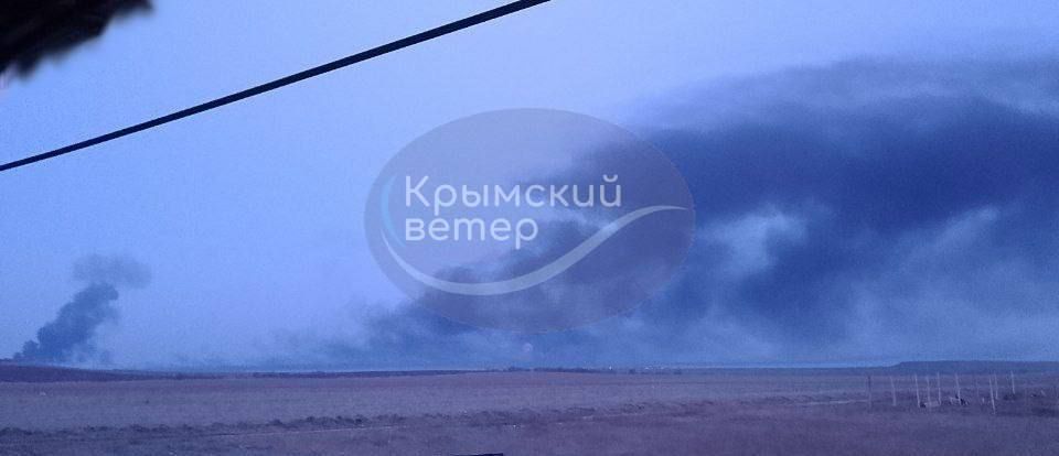В оккупированный Крым пришел новый "хлопок": в Гвардейском горит нефтебаза 2