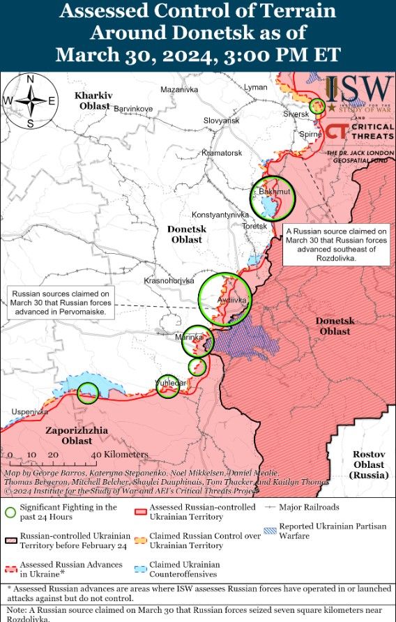 Окупанти зосереджуються на Лиманському напрямку: Інститут вивчення війни показав карти боїв 3