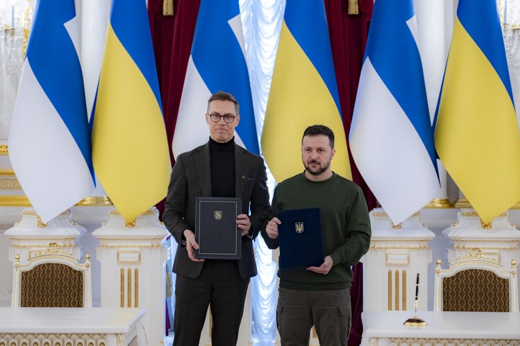 Президент України Володимир Зеленський і Президент Фінляндії Александр Стубб Президент України Володимир Зеленський і Президент Фінляндії Александр Стубб