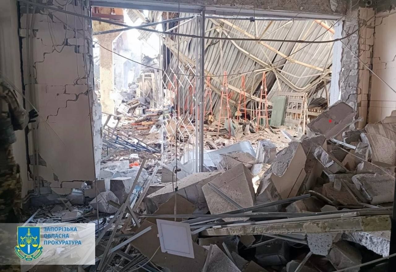 Последствия обстрела Запорожья Последствия обстрела Запорожья