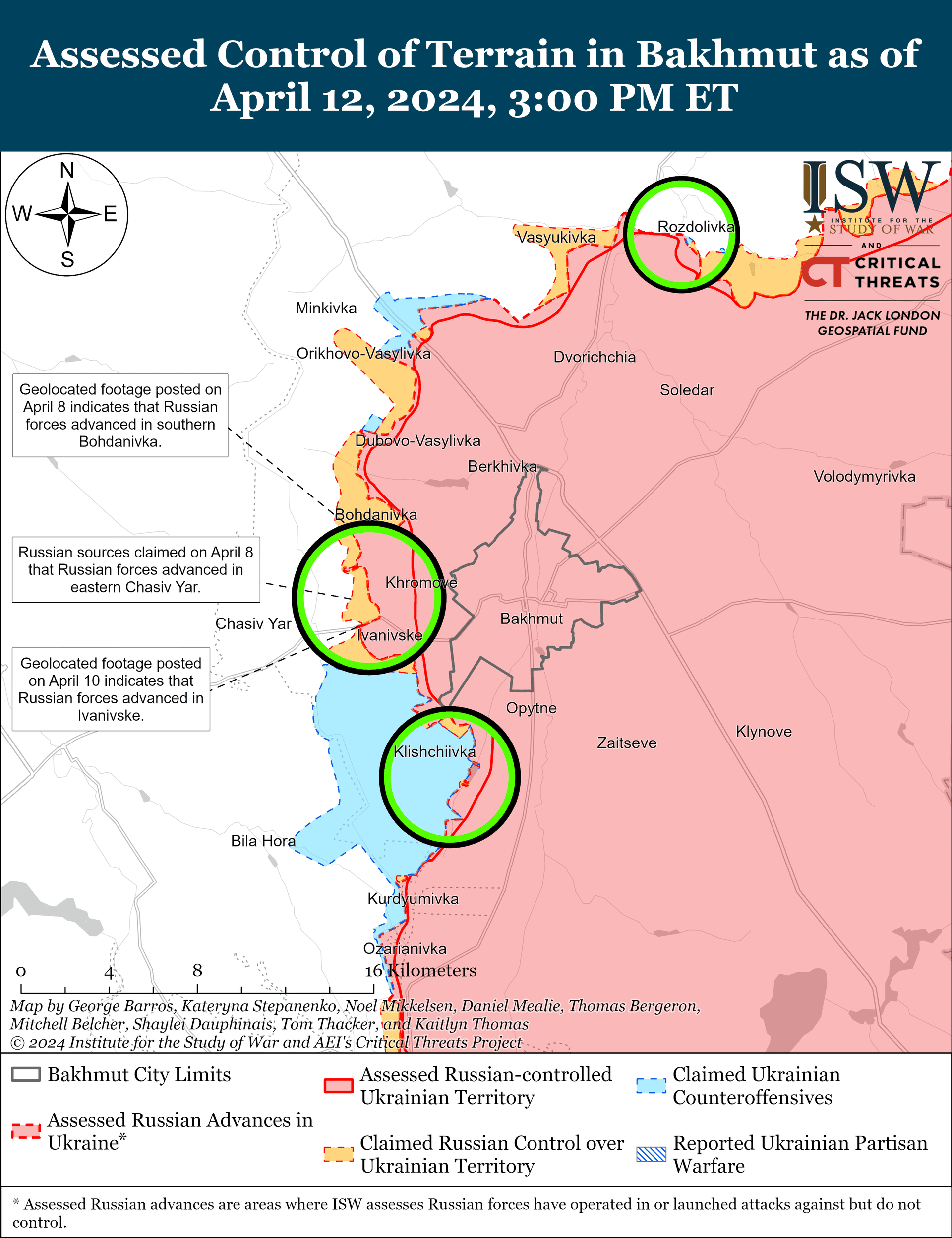 Роспропаганда заявила о продвижении под Временным Яром: в ISW рассказали, изменилась ли линия фронта 2