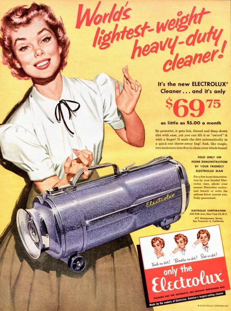 Пылесосы сильно изменились с 1950-х годов. Пылесосы сильно изменились с 1950-х годов.
