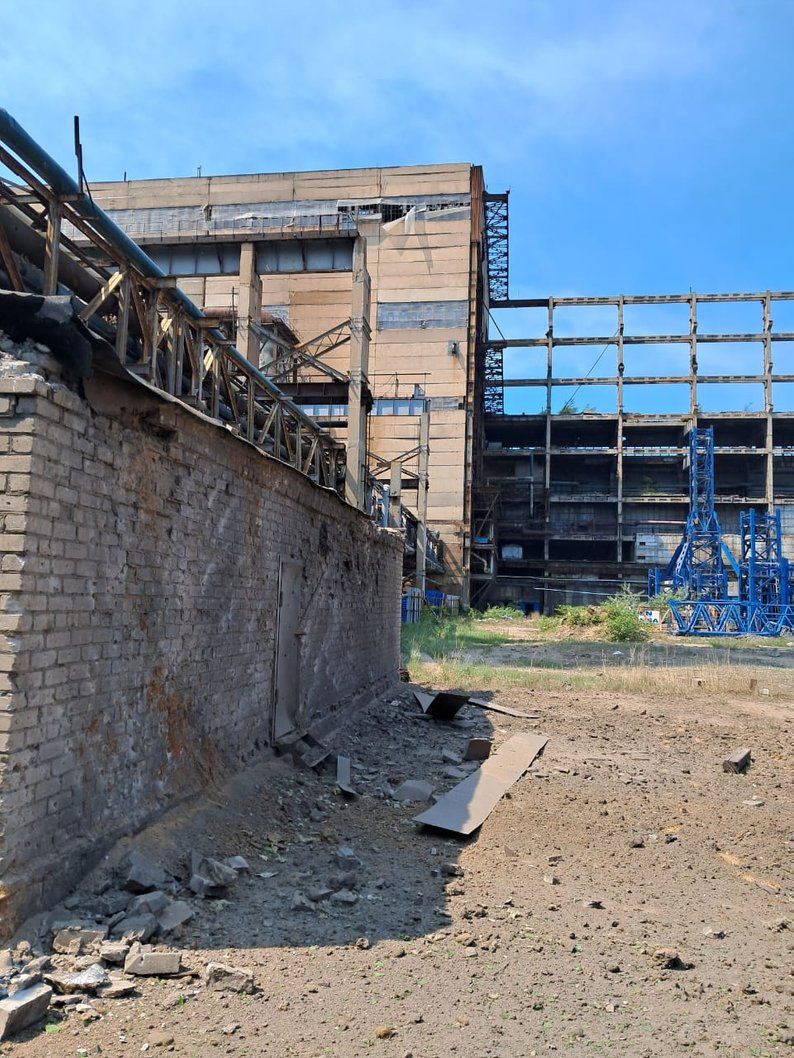 Удар по Слов'янській ТЕС. Фото: Володимир Проскунін Удар по Слов'янській ТЕС. Фото: Володимир Проскунін