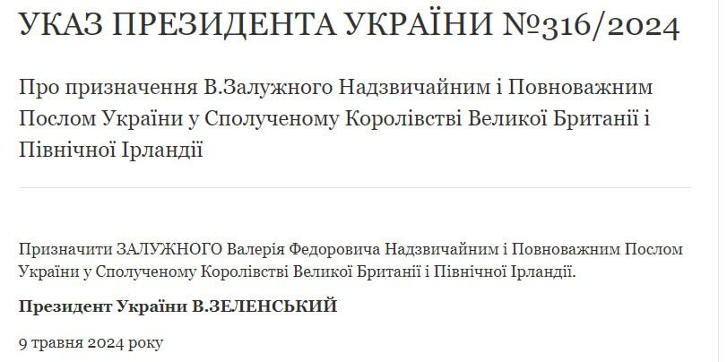 Указ про призначення Указ про призначення
