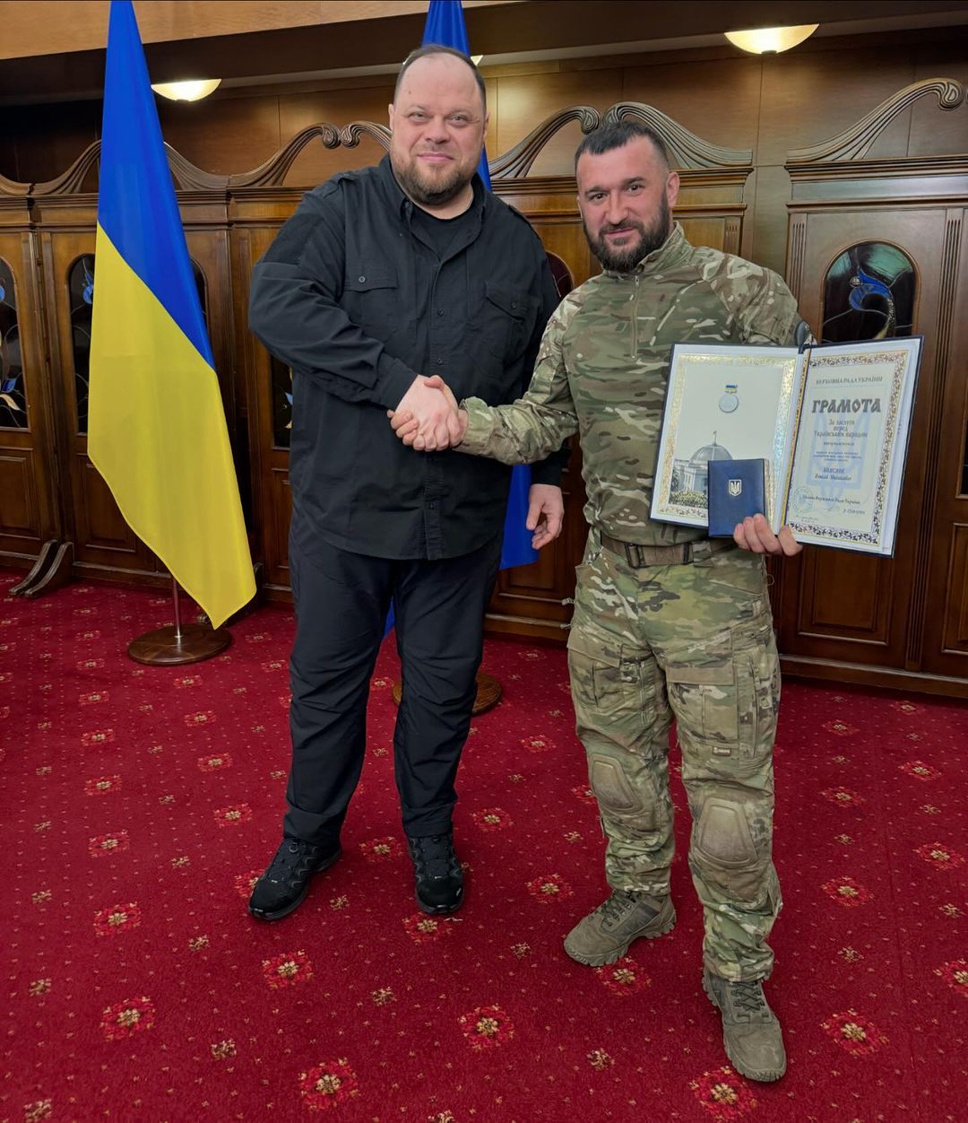 Віталій Колесник та Руслан Стефанчук. Фото: Instagram/v.k_77 Віталій Колесник та Руслан Стефанчук. Фото: Instagram/v.k_77