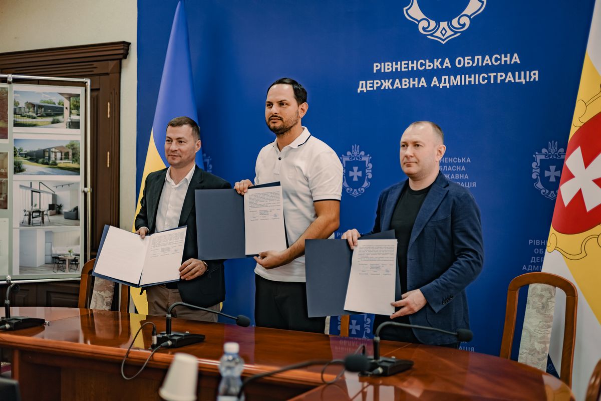 Нова пошта та Рівненська ОДА почали будівництво котеджного містечка для реабілітації ветеранів 1