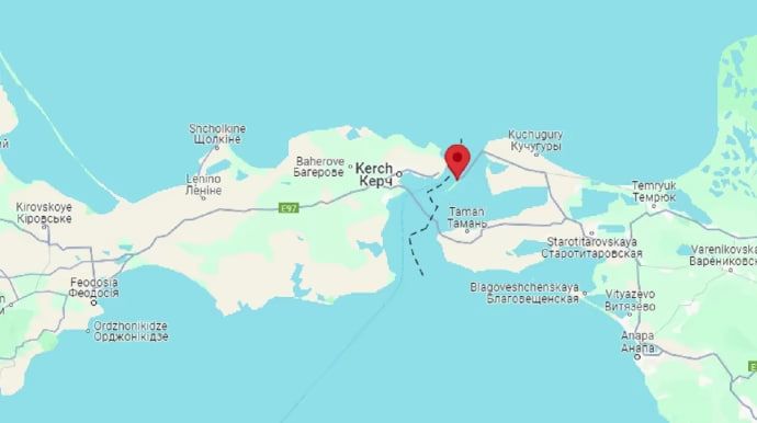 Порт Кавказ на карті Порт Кавказ на карті