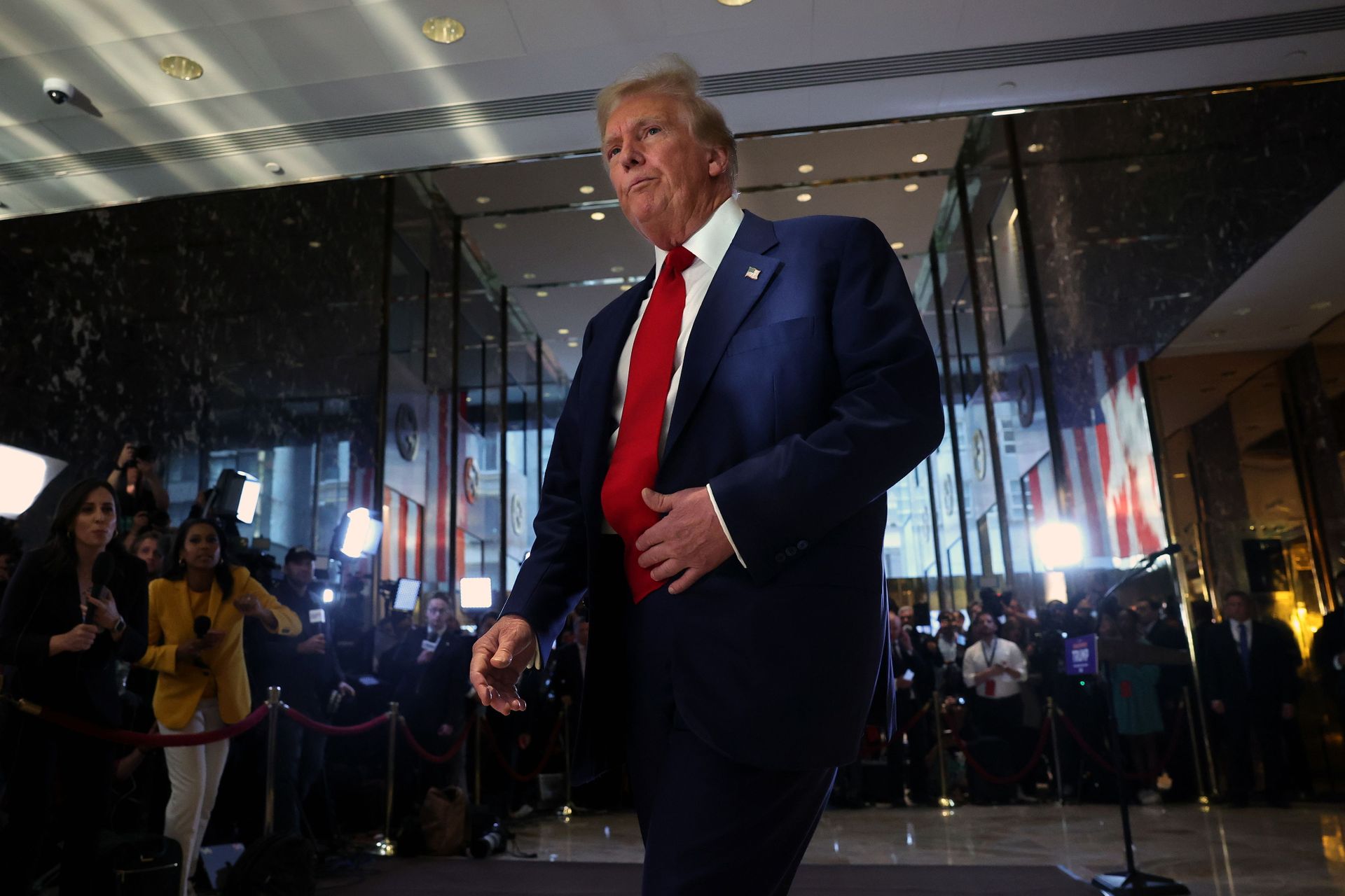 Дональд Трамп в суде. Фото: Getty Images Дональд Трамп в суде. Фото: Getty Images